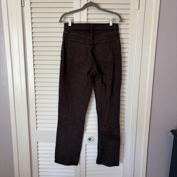 Abercrombie & Fitch 90s Straight Ultra High Rise jeans denim brown 27 - Picture 7 of 9